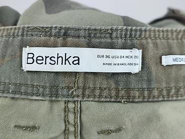 kolor moro: Bershka, Spodnie cargo damskie, rozmiar S — 4