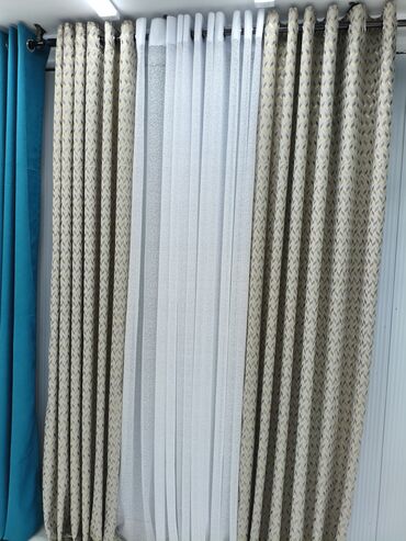 Шторы и занавески: Комплект штор, Велюр, С тюлем в комплекте, Готовое изделие, Для спальни — 11