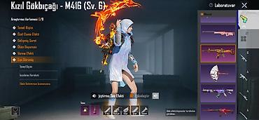 PUBG Mobile hesabı – nadir yüksəldilən silah və kolleksiya - Kızıl