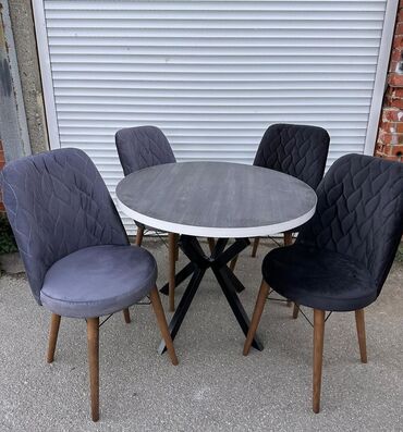 Setovi stolova i stolica: Set za trpezariju – okrugli sto + 4 stolice na lalafo.rs — 5 Setovi stolova i stolica: Set za trpezariju – okrugli sto + 4 stolice — 5