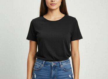 czarne spodnie z dziurami sinsay: Sinsay, T-shirt damski, rozmiar S