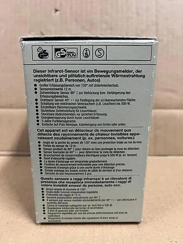 Prekidači: Steinel IS 120 – infracrveni senzor pokreta - Tip: pasivni — 4