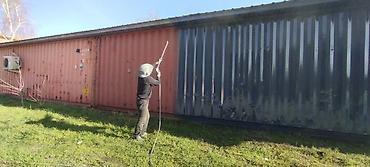 Распашные ворота: Покраска ворот контейнера навес.ангар.помешение.и.т.д. - Изготовление — 12