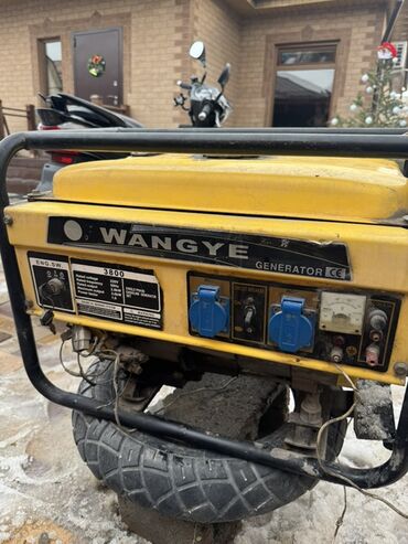 Генераторы: Бензиновый генератор WANGYE 3800 Характеристики по шильдику: - — 1