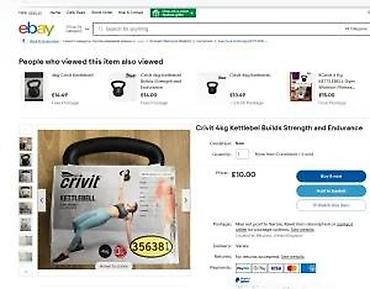 Tegovi za vežbanje: CRIVIT Kettlebell 4 kg - Težina: 4 kg (označeno na proizvodu) - — 11