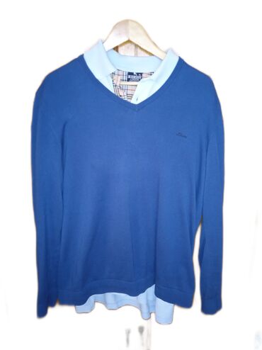 muska obuca novi pazar: Sweater, XL (EU 54), SOliver, color - Blue, Cotton