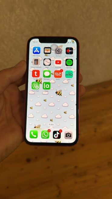 12 mini: IPhone 12 mini, 64 GB, Qırmızı, Face ID