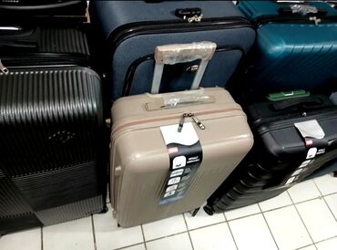 Çamadanlar: Material: Parça/ABS plastik Rəng: Qara, açıq yaşıl, boz, çəhrayı, açıq — 4