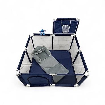 Игровые манежи: Детский манеж 2в1 с баскетбольным кольцом 🏀🎁 🔥 Безопасное — 3