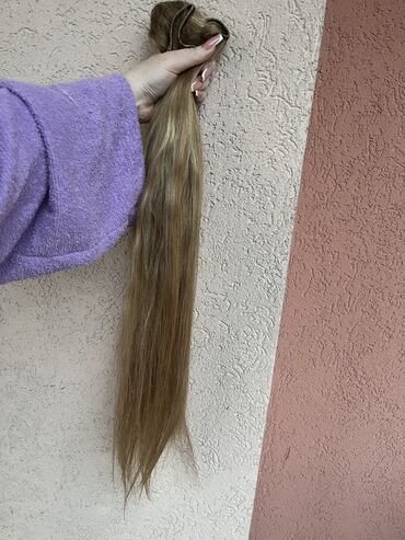 Services: Prirodna ruska kosa za nadogradnju Kosa je na tresi(4reda) 150gr i