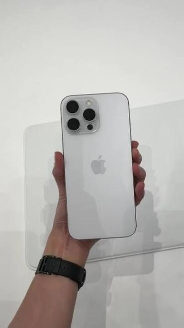 китайский айфон 16 про макс: IPhone 16 Pro, Б/у, 256 ГБ, Белый, Защитное стекло, Чехол, Коробка, 94 %