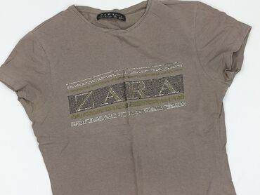 czarne t shirty zara: T-shirt damski, Zara, L