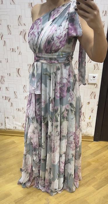 vecerni don: Bir tərəfli (one-shoulder) kəsimli uzun ziyafət/libas. - Model — 1