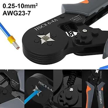 Klešta: KRIMP KLEŠTA ZA HILZNE 0.25-10MM2 + 2000 HILZNI | Vrlo kvalitetna — 5