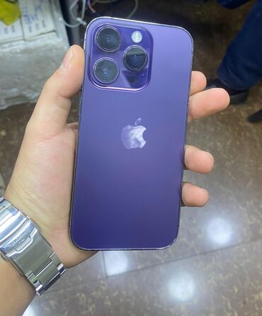 Apple iPhone: IPhone 14 Pro, 256 GB, Deep Purple, Face ID
