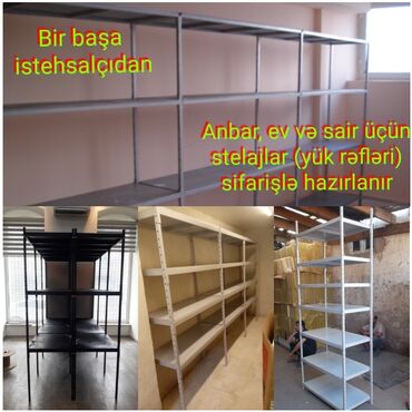 Sifarişlə rəflər: Sifarişlə hazırlanır. Ölçü və rəf örtüyünə görə qiymət dəyişir. Dikt — 3