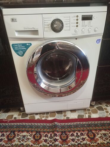 indesit paltaryuyan servis: Paltaryuyan maşın LG, 6 kq, Təmirə ehtiyacı var, Avtomat, Qurutma var, Ünvandan götürmə