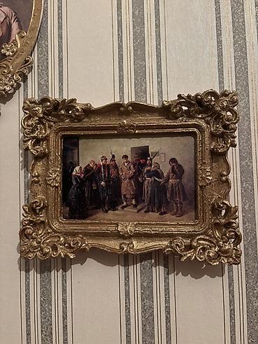 Şəkillər, tablolar: Divar dekoru üçün klassik üslubda çərçivəli reproduksiyalar dəsti - 3 — 2