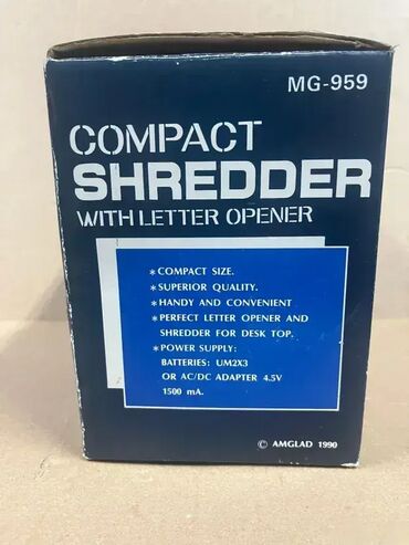 Ostali alati i mašine: AKCIJA 1043 Mini Šreder papira Compact Shredder MG 959; Stoni — 6
