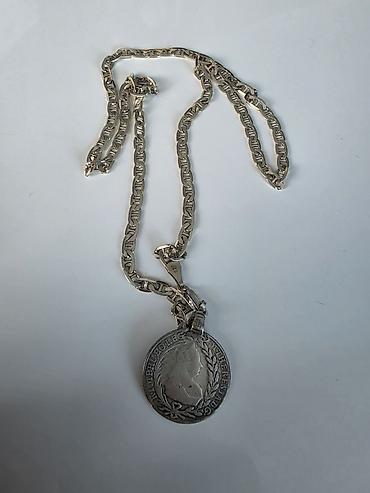 prstenje swarovski: ​Srebrni lanac 925 + Srebrni dukat (20 krajcara Marija Terezija 1780) — 6