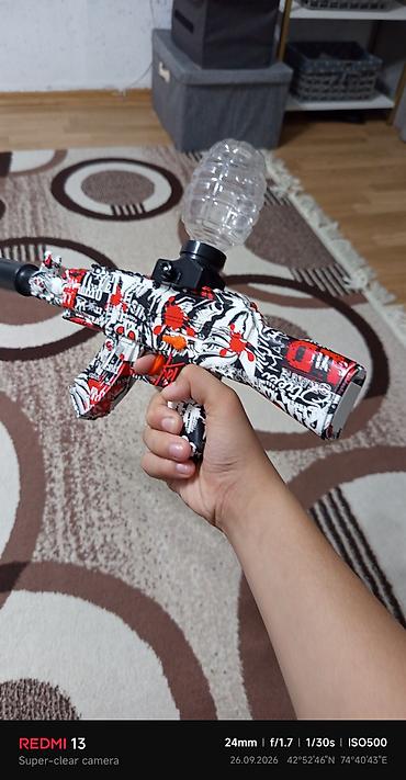 игрушечный бластер: Новый пользовались 2 нед Игрушечный автомат AK-47 2‑в‑1 — 5