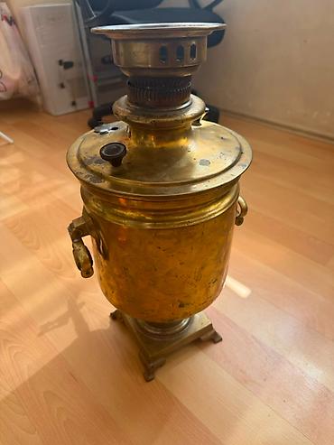antik samovar alıram: Əla vəziyyətdə, 17 möhürlü 1874cü ildən qalma 150 illik antik — 1