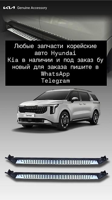 Оригинальные боковые подножки (пороги) для Kia Carnival - Фирменный