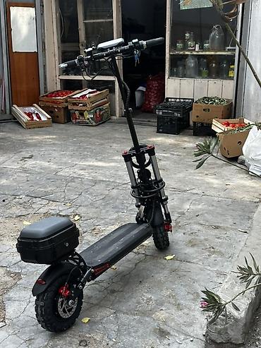 irsad telecom velosiped: Elektrik skuter – off-road təkərlər və güclü işıqlandırma ilə - — 3