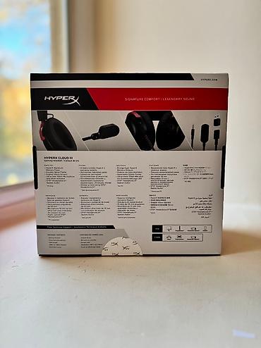 Səsgücləndiricilər, qulaqlıqlar və mikrofonlar: HyperX Cloud III Gaming Headset (727A8AA) Sensitivity -42dBV — 3