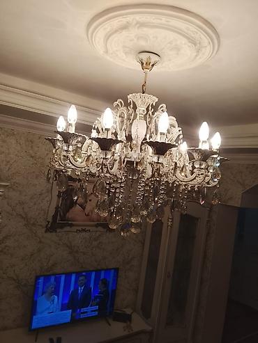 antik samdan: Çılçıraq, 10 və daha çox lampa, Metal — 2