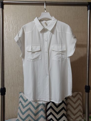 Рубашки и блузы: S (EU 36), M (EU 38), L (EU 40), цвет - Белый