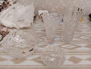 salfet: Kolleksiya kristal məmulatlar dəsti - Material: qalın, şəffaf kəsme — 3