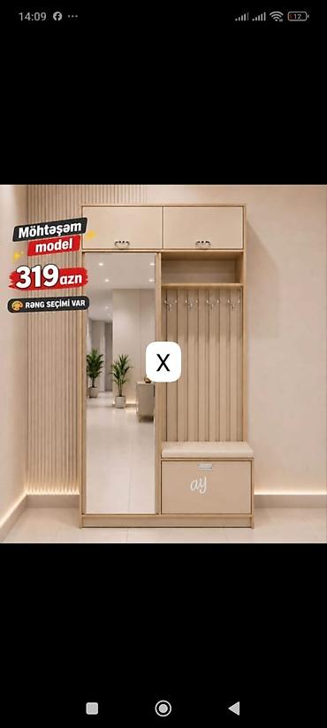 skaf dolab: Dəhliz üçün çoxfunksiyalı asılqan-garderob dəsti - Möhtəşəm model – — 1