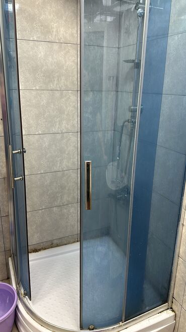 duş kabin vanna: Künc üçün Üstü açıq kabina