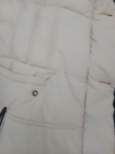 Jackets, Coats, Vests: Duga ženska zimska jakna – Blue Game - Boja: krem/šampanj - Kroj — 5