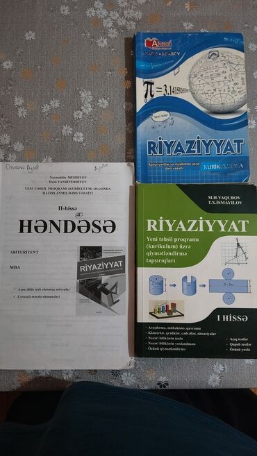 3ü birlikdə 8azn. Riyaziyyat qayda kitabları. Whatsapp ilə də əlaqə