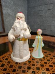 уголь орешек в мешках: Дед Мороз и Снегурочка советские