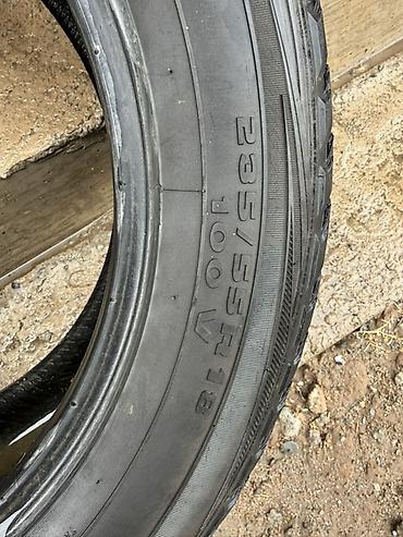 шины кумхо: Шины 235 / 55 / R 18, Лето, Б/у, Пара, Легковые, Kumho — 1