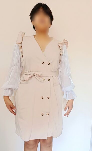 пиджак на завязках: Күнүмдүк көйнөк, Кыска модель, Көйнөк - пиджак, XL