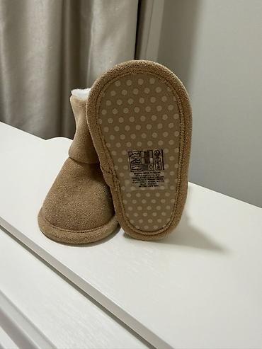Детская обувь: Детские сапожки-угги 9-12 м - Цвет: бежевый (карамельный) - Мягкий — 3