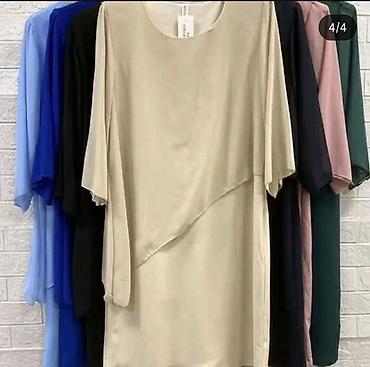 afrodita moda: Haljina sa asimetričnim gornjim sloje,elegantna. - Kroj: ravna silueta — 1