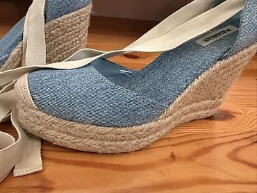 bağlı sandallar: Pull&Bear, Ölçü: 37, rəng - Mavi, Yeni — 4