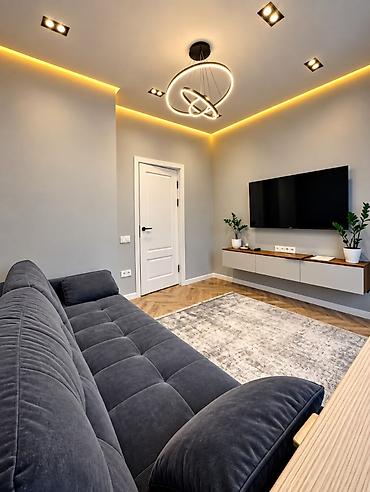 Продажа квартир: 1 комната, 45 м², Боконбаева/Уметалиева Элитка, 5 этаж, Дизайнерский ремонт — 6