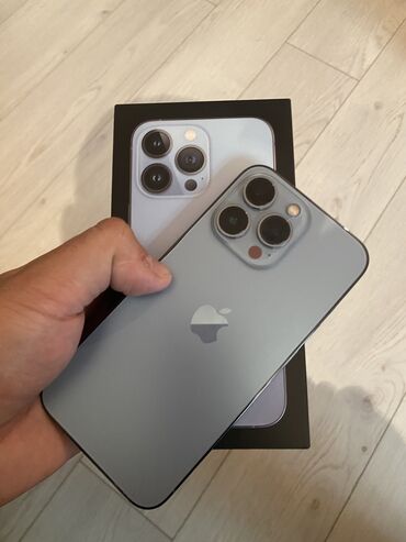 Apple iPhone: IPhone 13 Pro, 128 GB, Sierra Blue, Simsiz şarj, Face ID