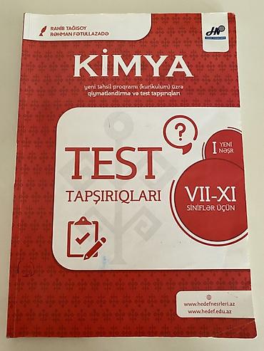 kimya hedef: Məhsul: “Kimya – Test Tapşırıqları” (I yeni nəşr) Təsvir: - — 1