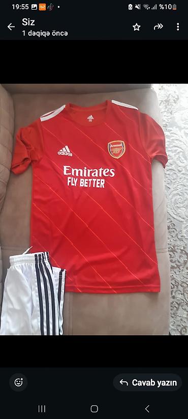 ev desti: Arsenal futbol forması dəsti Razmer 176 - Köynək: Arsenal ev forması — 2