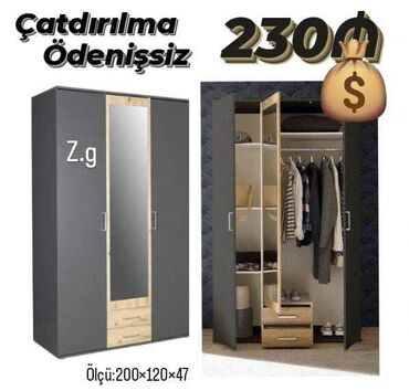 ev əşyası: Açılan, 4 qapılı Düz dolab, Qarderob, paltar dolabı, Türkiyə