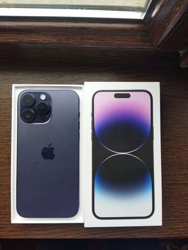 Apple iPhone: IPhone 14 Pro Max, Б/у, 256 ГБ, Deep Purple, Коробка, 87 %