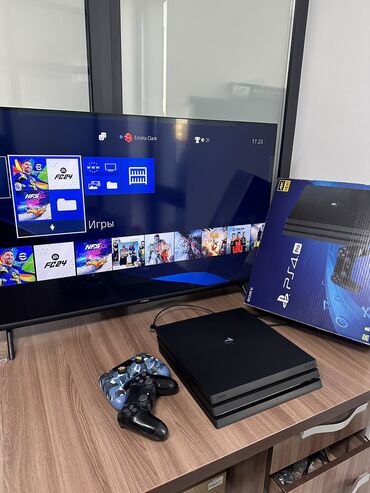 сони плейтейшин: Продаю Sony PlayStation 4 про, 1000 гб. 3 ревизия. Приставка