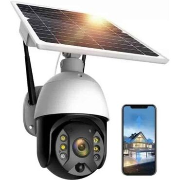 Videomüşahidə: 4g sim kartli solar günəṣ panelli 360° smart kamera 3mp full hd Günəṣ